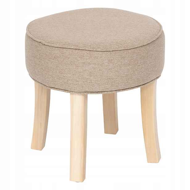 Měkká čalouněná stolička Adriel k toaletnímu stolku, Ø 35 cm
