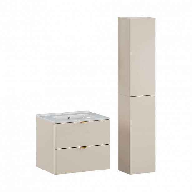 Petits-meubles KOUPELNOVÝ NÁBYTEK 60cm Azel 2er-Set Kašmír