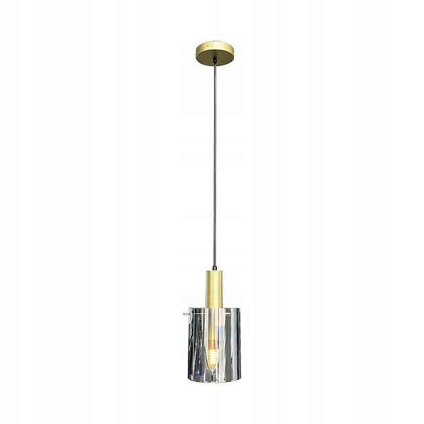 Závěsná lampa minimalistická černo-zlatá E27 20W Arcadia Milagro