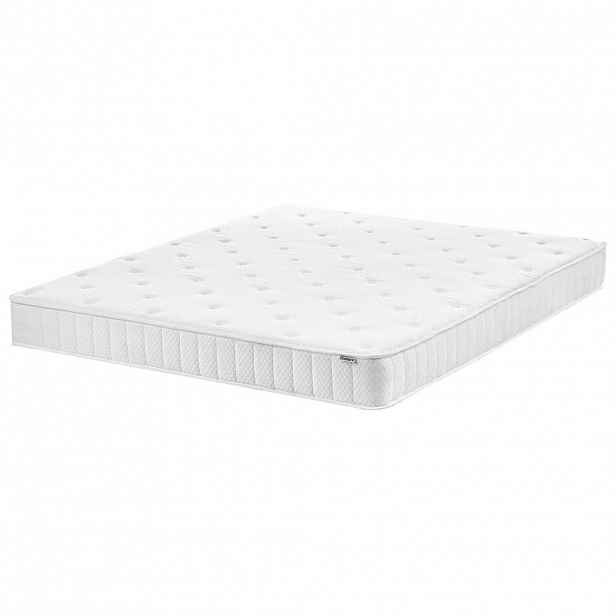 Beliani MATRACE S KAPSOVÝMI PRUŽINAMI H3/4 Tuhá H2/3 Střední 160/200 cm Duo