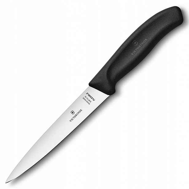 Victorinox Swiss Classic filetovací Nůž 16 cm černý