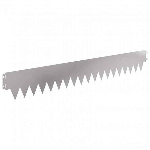 vidaXL Okraj trávníku 50 ks 103 x 15 cm Ocel Stříbrná