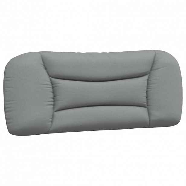 vidaXL Polštář na čelo postele Hvar světle šedý 100 cm textil