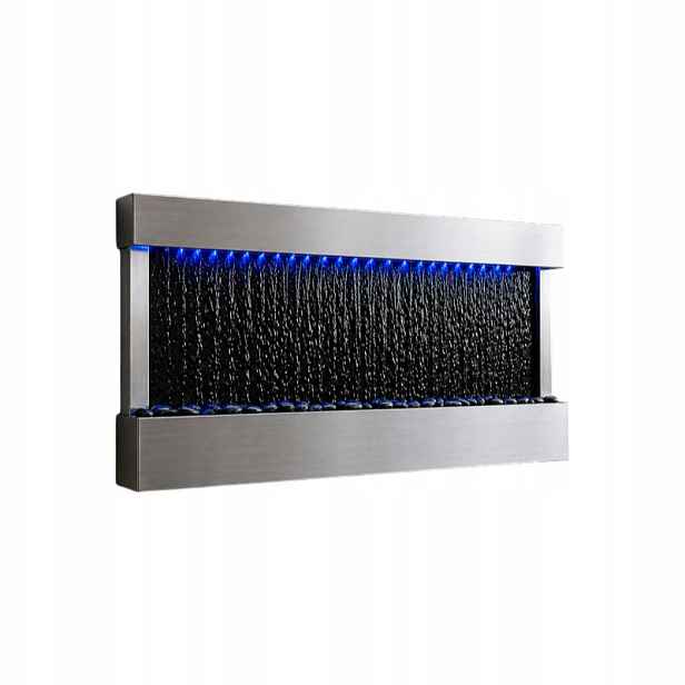 Závěsná stěna vodní stěna Fontána kaskádová Led Rgb barvy 120x60x13cm