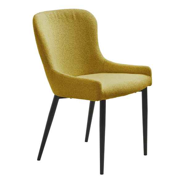 Žlutá jídelní židle Ontario – Unique Furniture