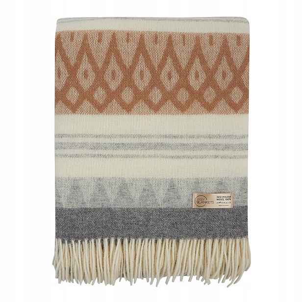 Vlněná Deka teplá měkká 100% vlna pléd deky 190x220 Cozy Blankets