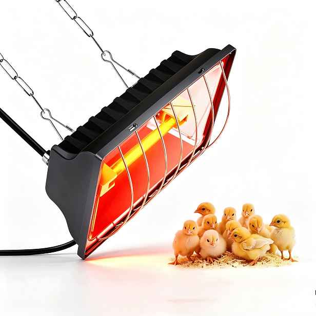 Topná Lampa Umělá Kvočna S Ochrannou Síťkou Pro Drůbež, Plazy