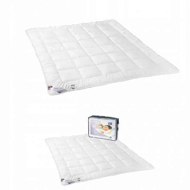 Antialergická Přikrývka 200x220 cm Celoroční Bílá Mikrofáze 100% Polyester