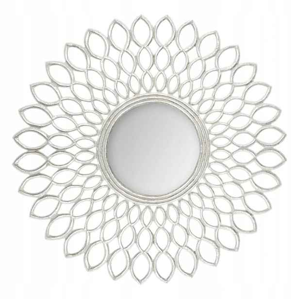Dekorativní zrcadlo Flower, O 90 cm, dekorativní rám