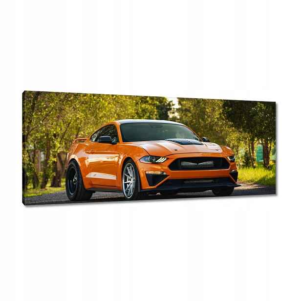 Obrazy 100x40 Oranžové auto