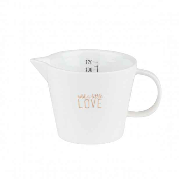 Räder Bílá porcelánová mlékovka ADD A LITTLE LOVE