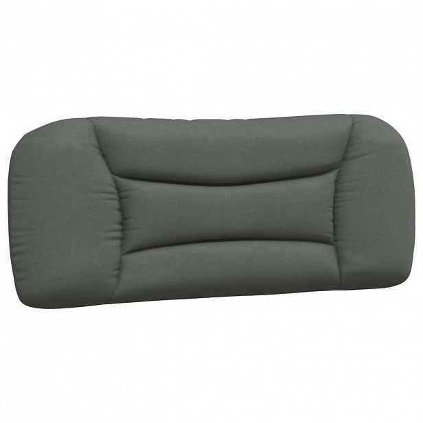 vidaXL Polštář na čelo postele Hvar tmavě šedý 100 cm textil