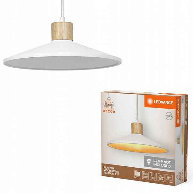 Závěsné Stropní Svítidlo Dekorativní E27 Převis Bílý Hnědý Decor Ledvance