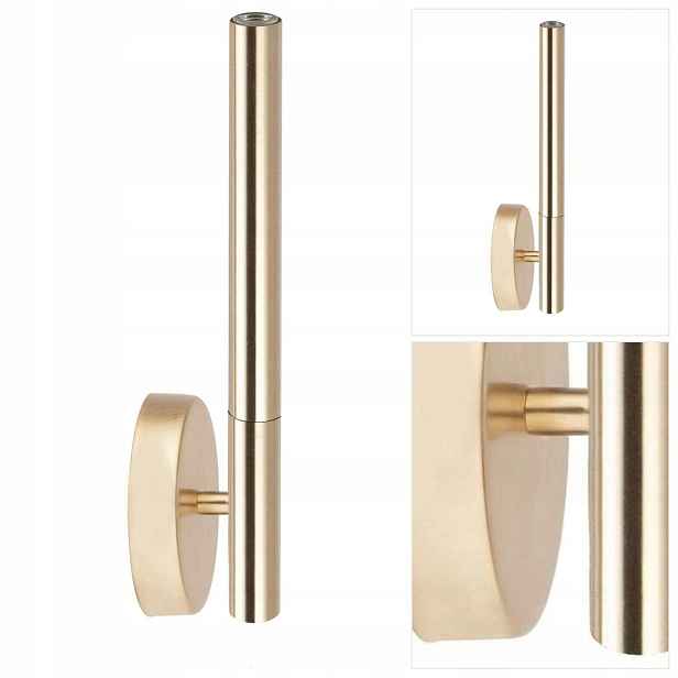Zlatá nástěnná lampa Sopel Lux Premium nad postel v ložnici s leskem Sigma Lighting