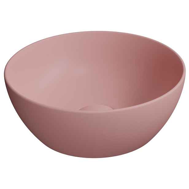 GSI PURA keramické umývátko na desku, průměr 32cm, blush mat