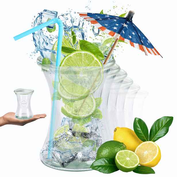 Sklenice Weck 370 ml sklenice Deli na dezerty, pohárky 12 Ks