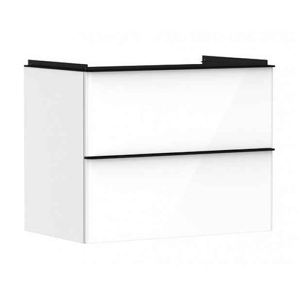 Skříňka pod umyvadlo bez umyvadla Hansgrohe Xelu Q 78x62,5x47,5 cm bílá lesklá 54027670