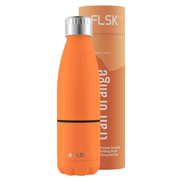 Termoláhev FLSK 2v1 s integrovaným termohrnkem 750ml Barva: trail orange