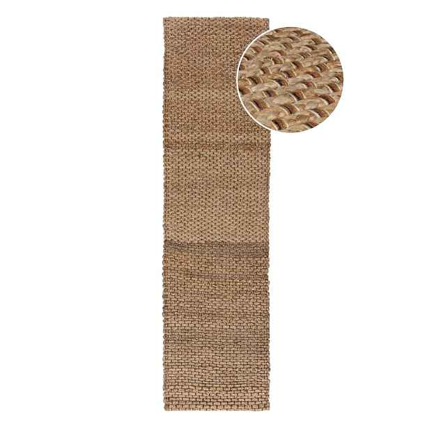 Jutový koberec běhoun v přírodní barvě 60x230 cm Sol – Flair Rugs