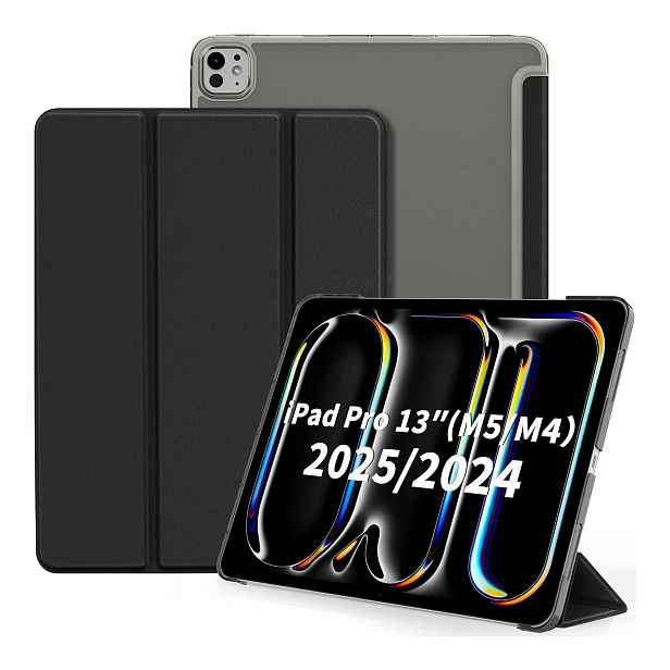 Pouzdro na tablet Pouzdro pro IPad Pro 13 M4 s klopou Matný stojan Černé