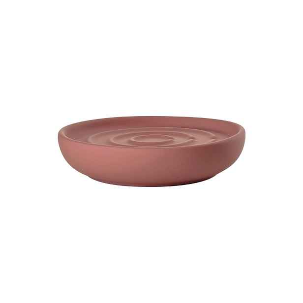 Světle červená porcelánová mýdlenka Nova – Zone
