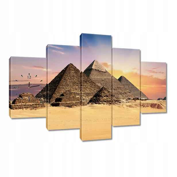 Nástěnné hodiny 150x105 Egyptské pyramidy