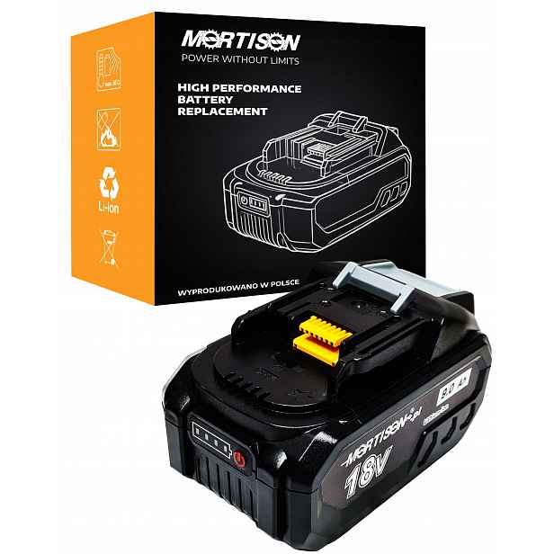 Akumulátor Mortison Pro Makita 18V 9Ah Bl1850 bl 1860 Akumulátorová sekačka