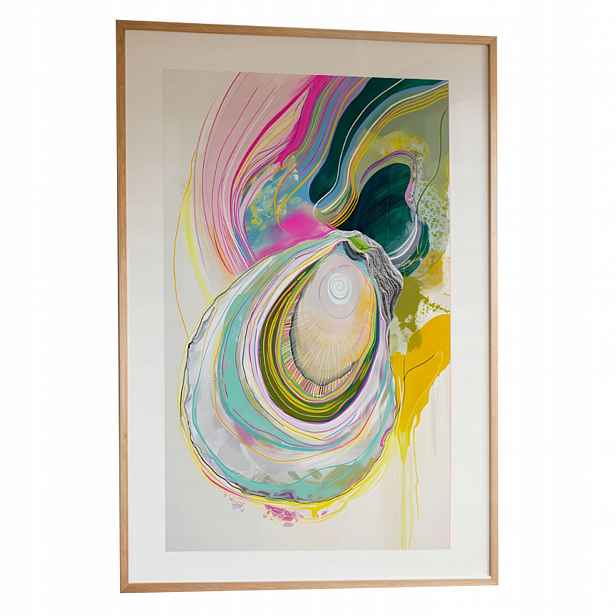 Obraz Abstraktní mušle A3 Plakát Rámeček Dřevěný 30x42 cm