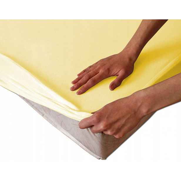 Ochranné prostěradlo s gumičkou 200x220 krémové 019 Sg