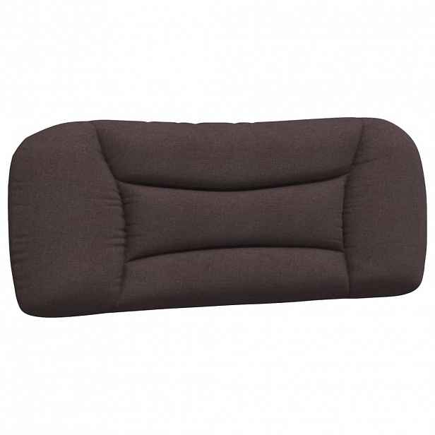 vidaXL Polštář na čelo postele Hvar tmavě hnědý 100 cm textil