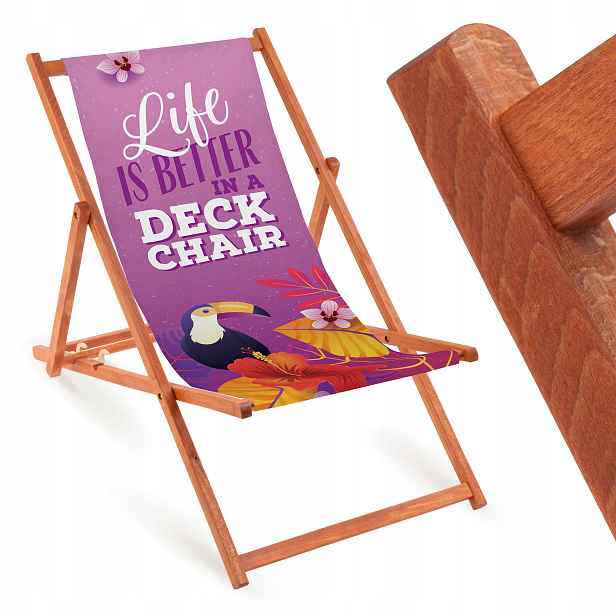 Zahradní A Plážové Lehátko Skládací Dřevěné Křeslo Na Terasa Balkon Jezero