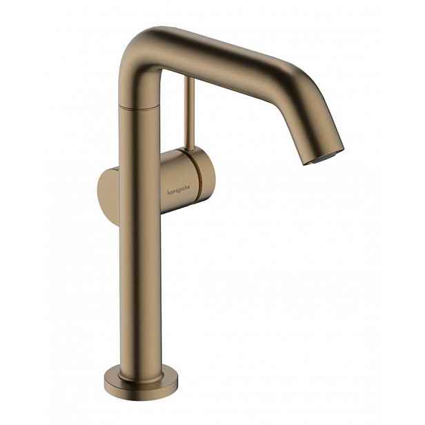 Hansgrohe Tecturis S - Umyvadlová baterie s výpustí Push-Open, CoolStart, EcoSmart, kartáčovaný bronz 73364140