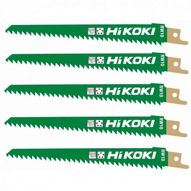 HiKOKI - Sada pilových plátků na dřevo 6 TPI, délka 150 mm, 5 ks 752030