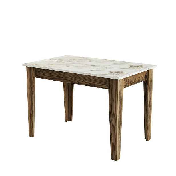 Jídelní stůl Kiev White and Walnut