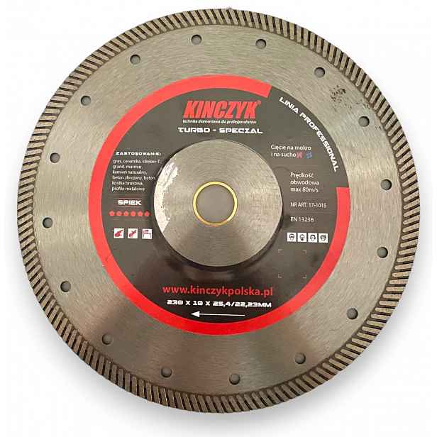 Kińczyk Diamantový Kotouč Turbo-special 230 mm