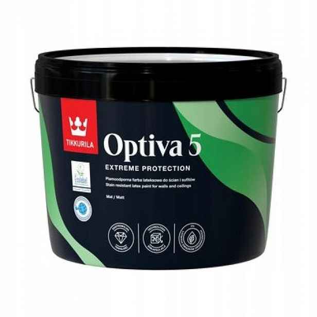 Tikkurila Optiva 5 Baza C Tmavé Barvy 9L Pouze Pro Barvení!