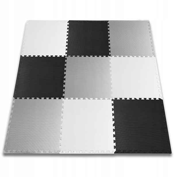 Velké Pěnové Puzzle Pěnová Podložka 180x180 9 ks Okraje