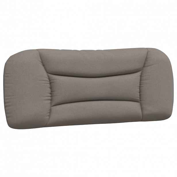 vidaXL Polštář na čelo postele Hvar taupe 100 cm textil