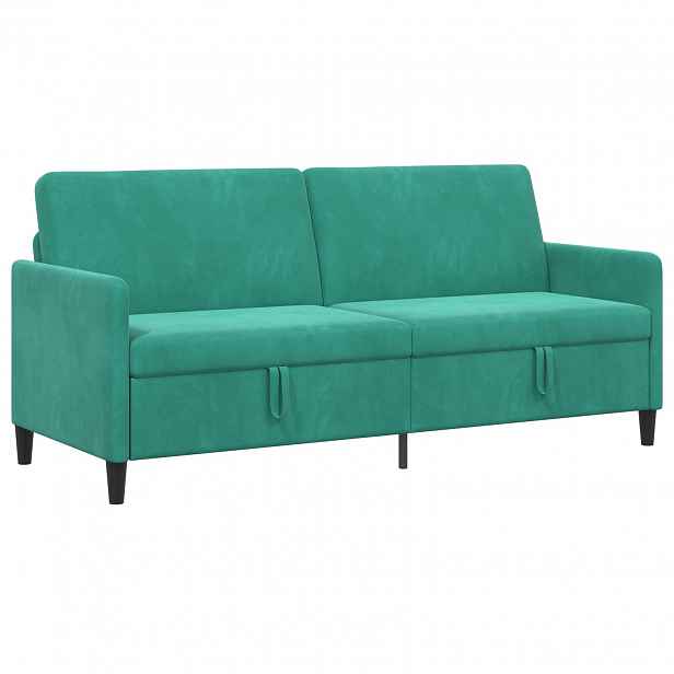 vidaXL Sofa s úložným prostorem Tyrkysová 192 x 78 x 87 cm Polyester