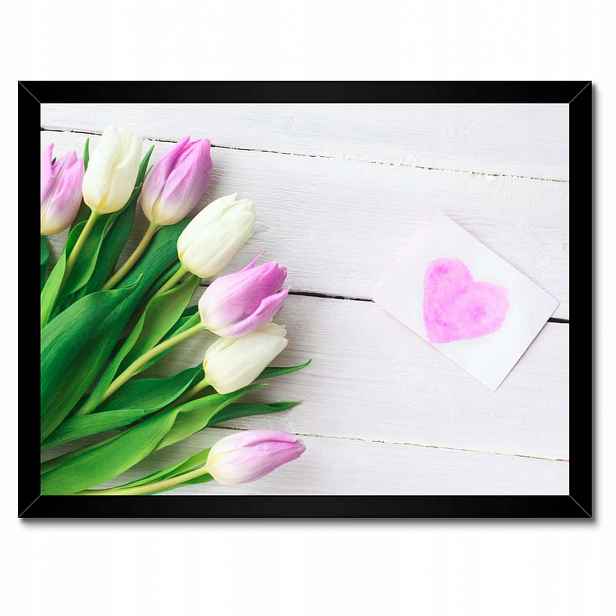 Plakáty v rámu 40x30 Jemné tulipány