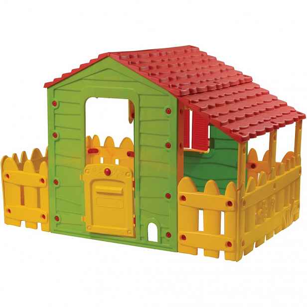 BUDDY TOYS 1180 Domeček FARM s verandou a plotem