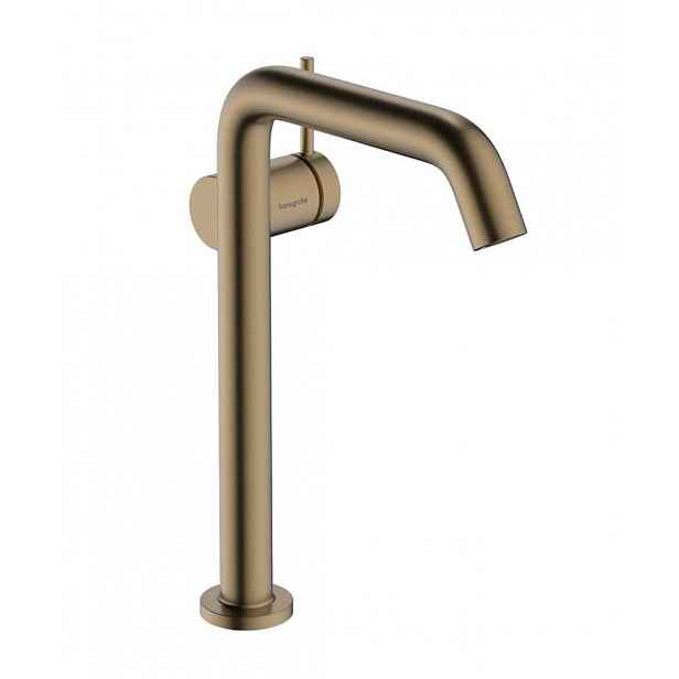 Hansgrohe Tecturis S - Umyvadlová baterie s výpustí Push-Open, CoolStart, EcoSmart, kartáčovaný bronz 73373140