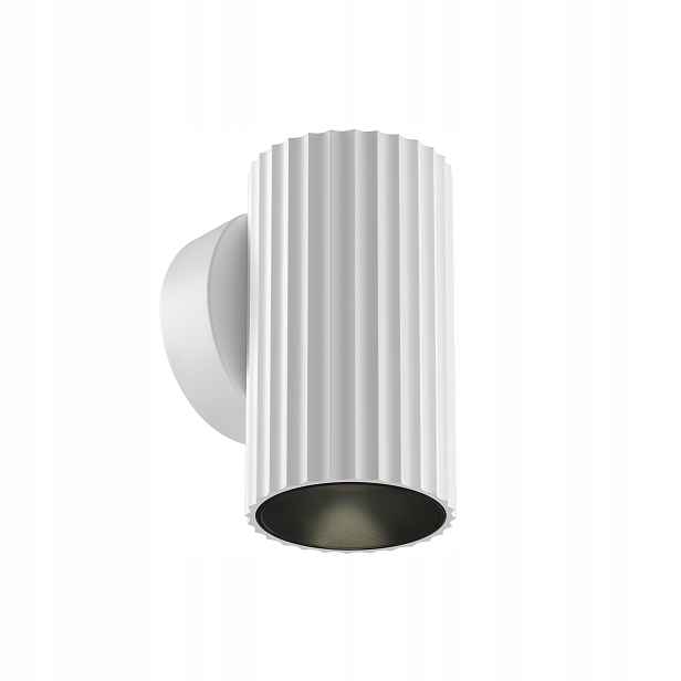 Maytoni Calipso nástěnná lampa bílá tuba vroubkovaná 1xGU10