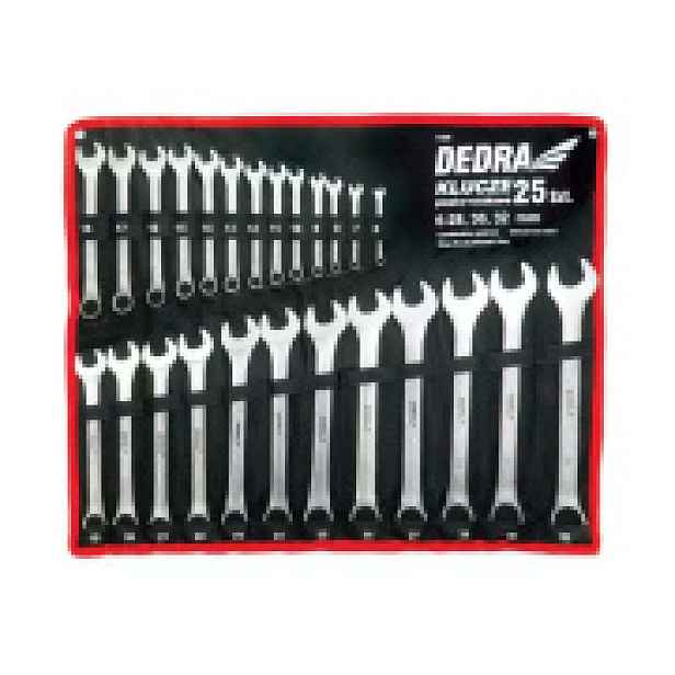 Sada očkoplochých klíčů Dedra 25 ks 1406