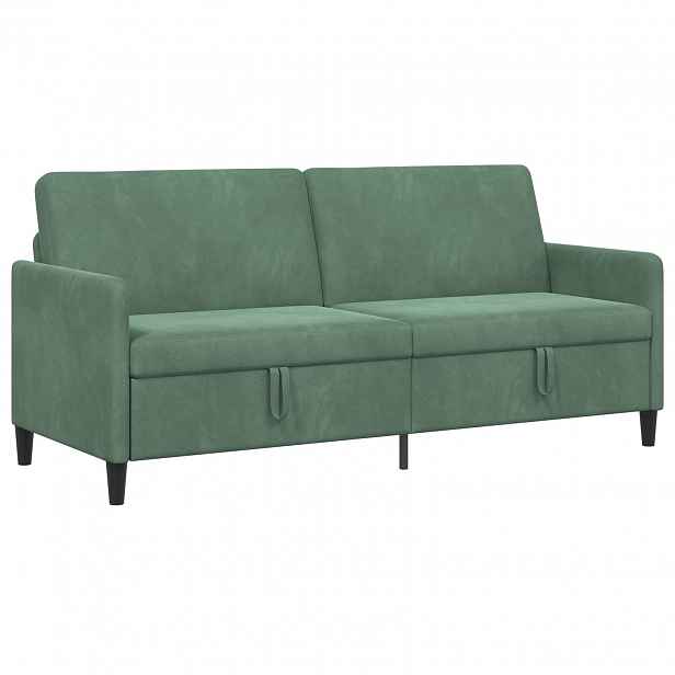 vidaXL Sofa s úložným prostorem Mořská zelená 192 x 78 x 87 cm