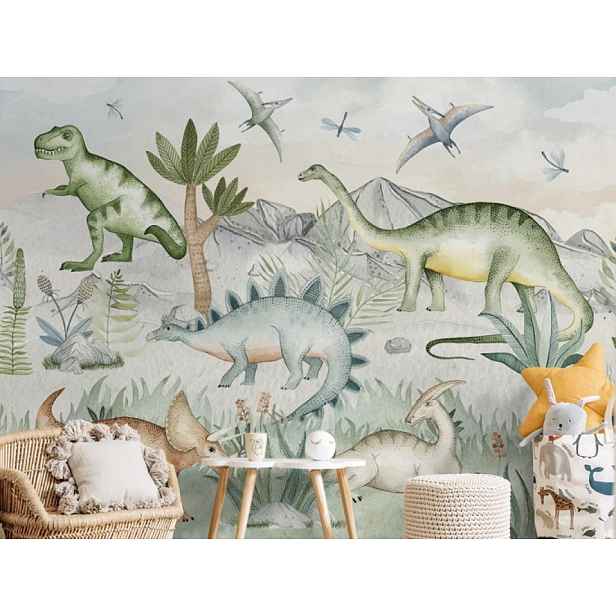 Yokodesign Tapeta Dinosauři Délka: 270 cm