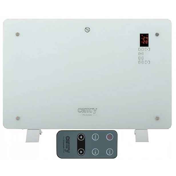 Elektrický Konvektorový Ohřívač Skleněný 1500 W