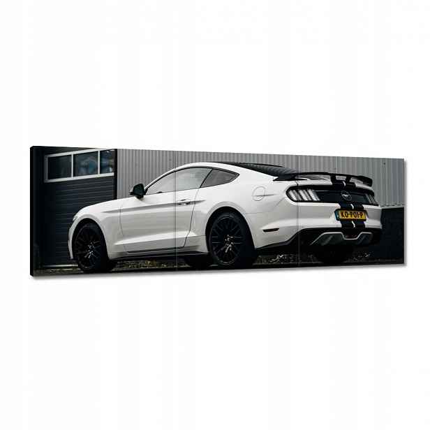 Obrazy 120x40 Ford Mustang s pruhy