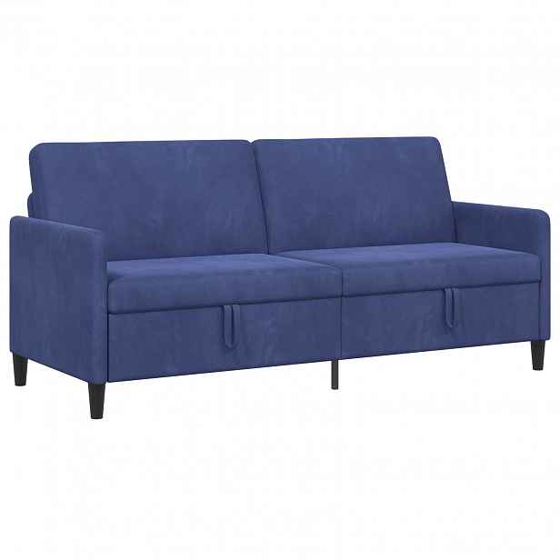 vidaXL Sofa s úložným prostorem Policová modrá 192 x 78 x 87 cm