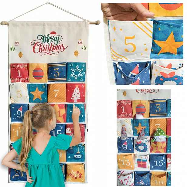 Závěsný Adventní Kalendář Diy Vánoční Sada Dárků Pro Dítě
